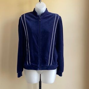 Vintage Goola Gong 80s Velour Tracksuit Leisure Jacket Top